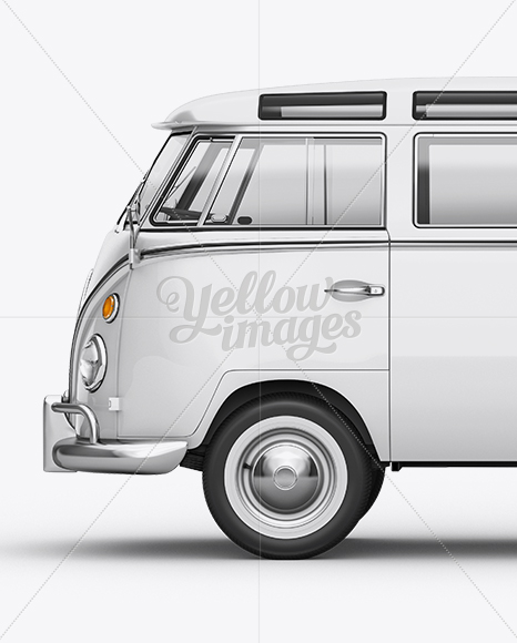 Volkswagen Transporter T1 Mockup Left Side View