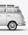 Volkswagen Transporter T1 Mockup Right Side View