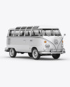 Volkswagen Transporter T1 Mockup Front 3/4 View