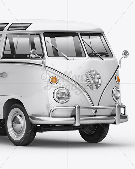 Volkswagen Transporter T1 Mockup Front 3/4 View