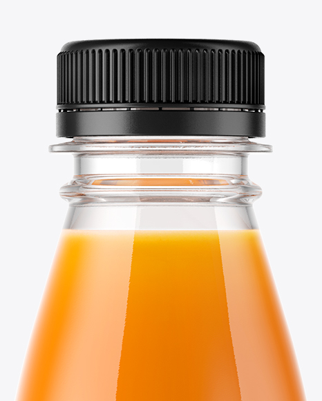 Carrot Juice Bottle Mockup