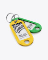 Two Matte Key Tags Mockup