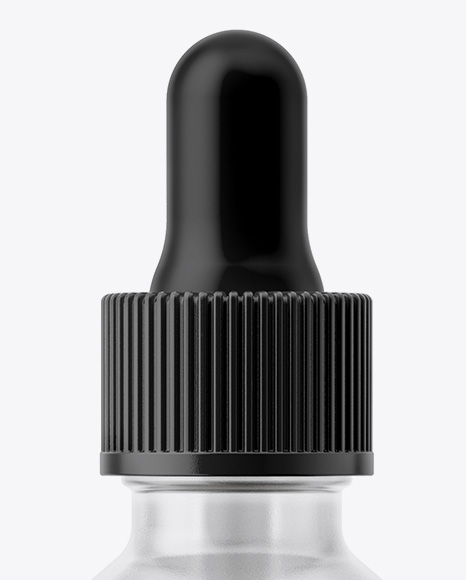 60ml Matte Glass Bottle with Dropper Mockup