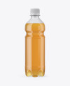 0,5L PET Bottle with Apple Juice Mockup