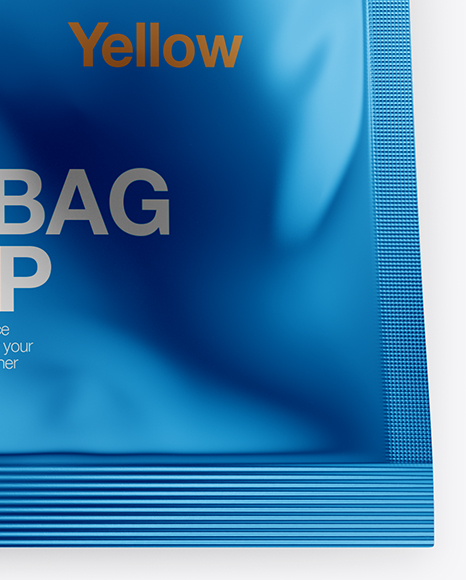 Metallic Snack Bag Mockup