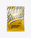 Glossy Snack Bag Mockup