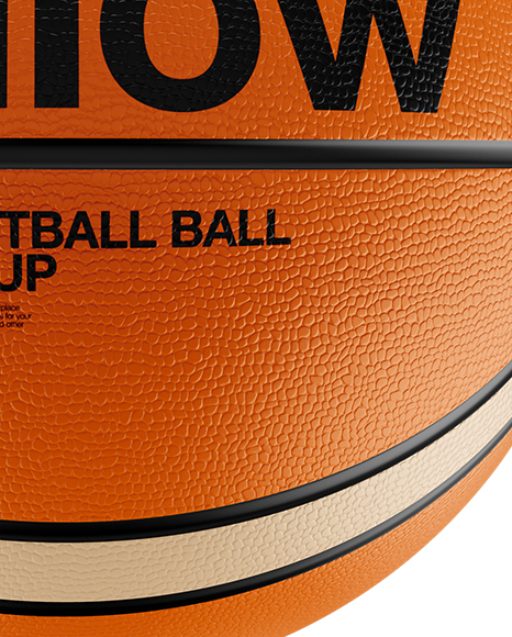 Basketball Ball Mockup - Front View