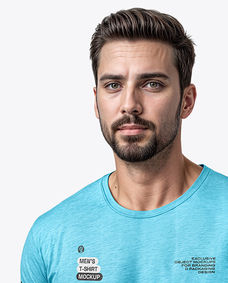 Man in a T-Shirt Mockup