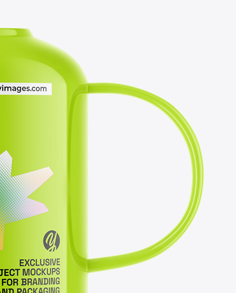 Glossy Watering Can Mockup
