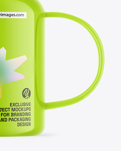 Glossy Watering Can Mockup