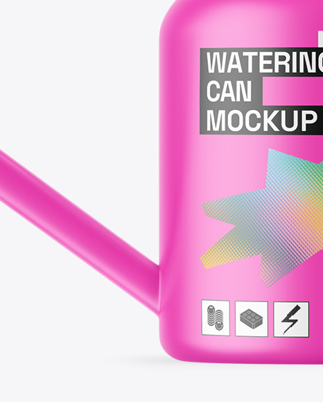 Matte Watering Can Mockup