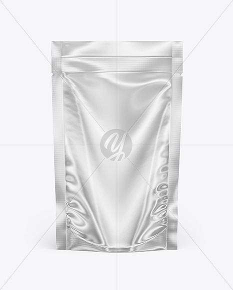 Glossy Metallic Pouch Mockup
