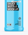 Glossy Sauce Bottle Mockup