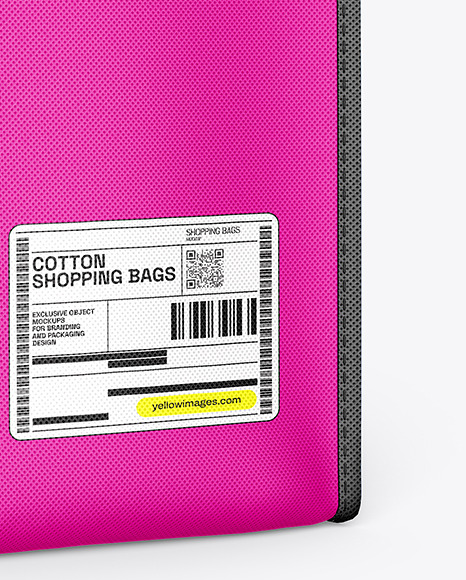Folding Fabric Shopping Bag Mockup