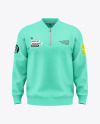 Men’s Zip Sweatshirt Mockup - Front View