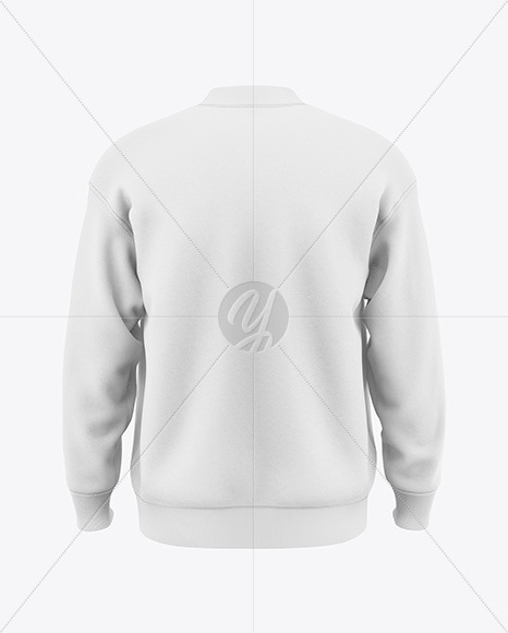 Men’s Zip Sweatshirt Mockup - Back View
