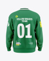 Men’s Zip Sweatshirt Mockup - Back View