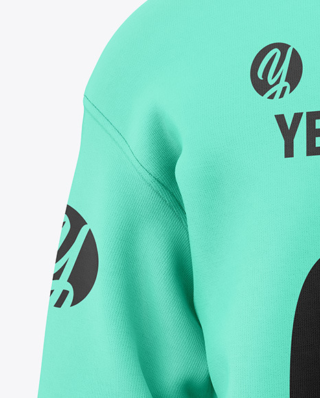 Men’s Zip Sweatshirt Mockup - Back View