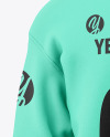 Men’s Zip Sweatshirt Mockup - Back View