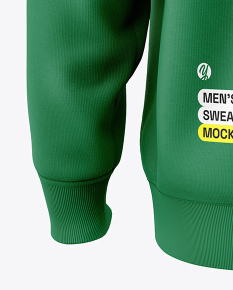 Men’s Zip Sweatshirt Mockup - Back View