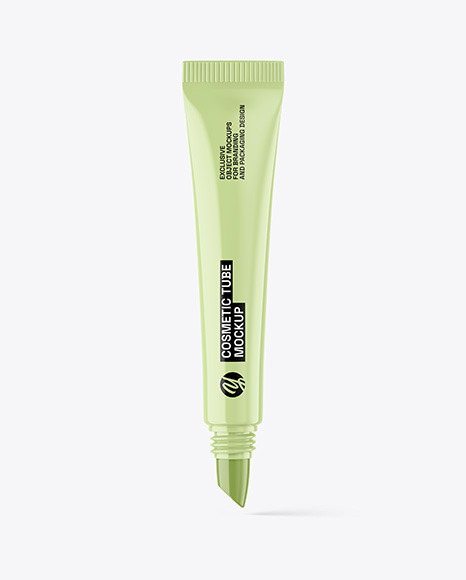 Glossy Cosmetic Tube Mockup