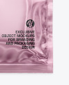 Glossy Metallic Sachet Mockup