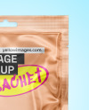 Glossy Metallic Sachet Mockup