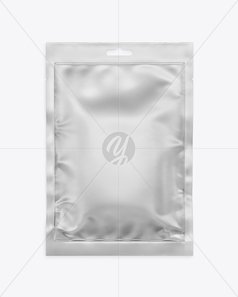 Matte Metallic Sachet Mockup