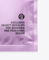 Matte Metallic Sachet Mockup