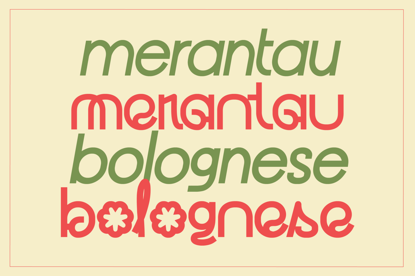 Gange | Geometric Display Sans Serif