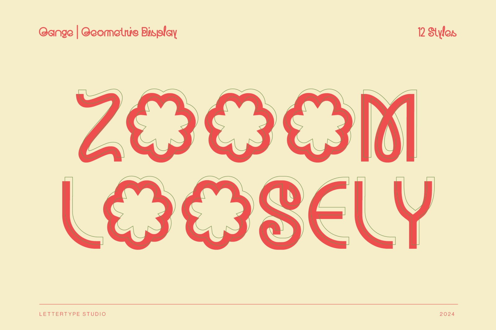 Gange | Geometric Display Sans Serif