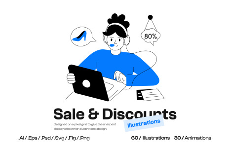 Sale and Discounts Illustrations - Payments