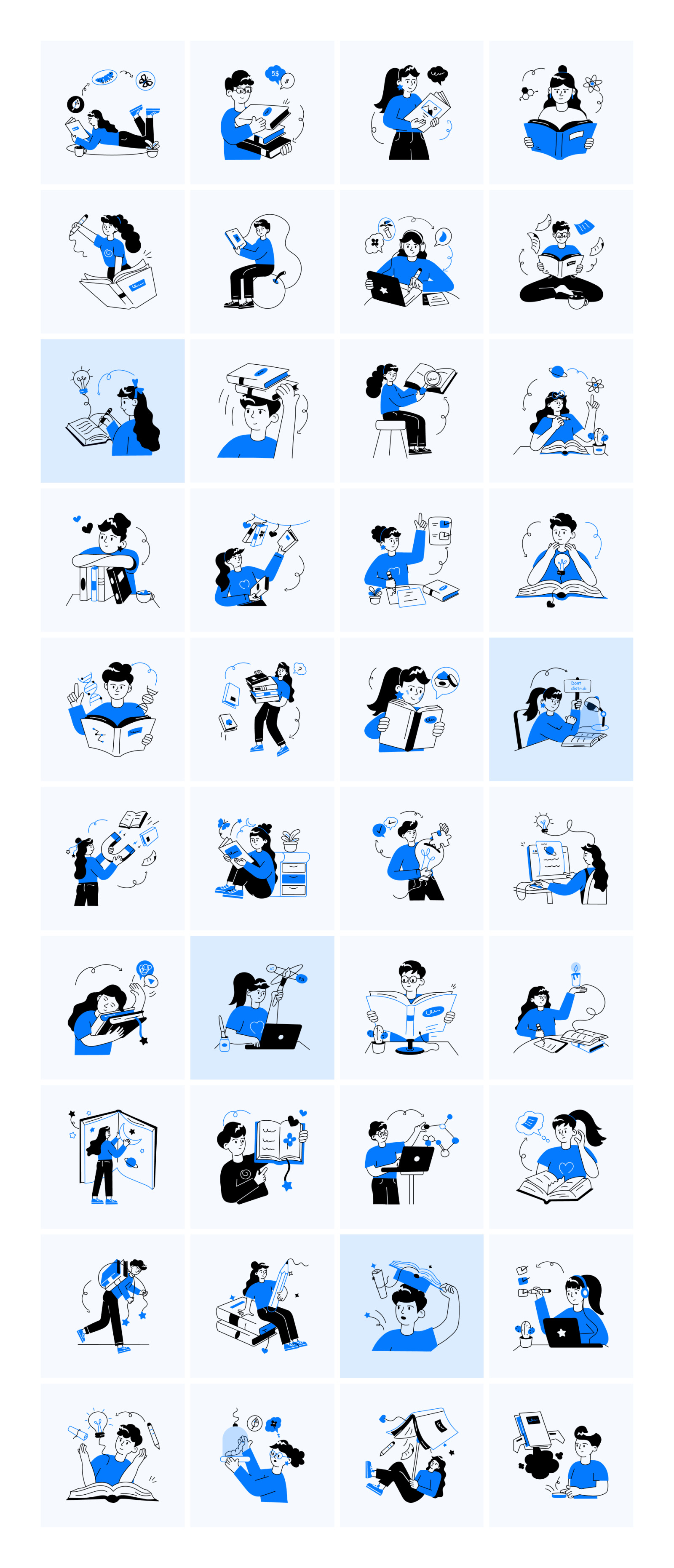 Animated Reading Mini Illustrations Animated Reading Mini Illustrations