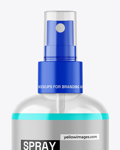 Clear Spray Bottle Mockup