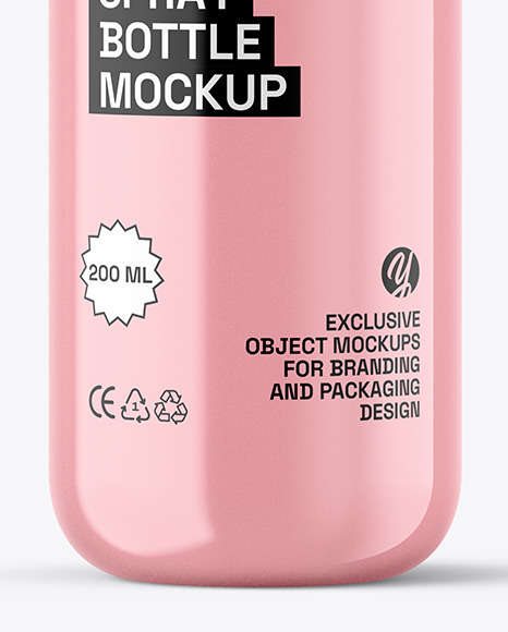 Clear Spray Bottle Mockup