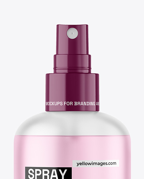 Frosted Color Liquid Spray Bottle Mockup