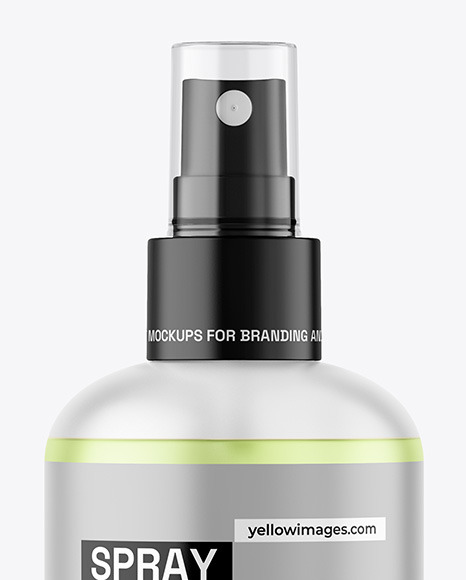 Frosted Color Liquid Spray Bottle Mockup