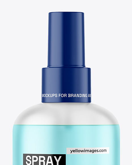 Frosted Color Liquid Spray Bottle Mockup