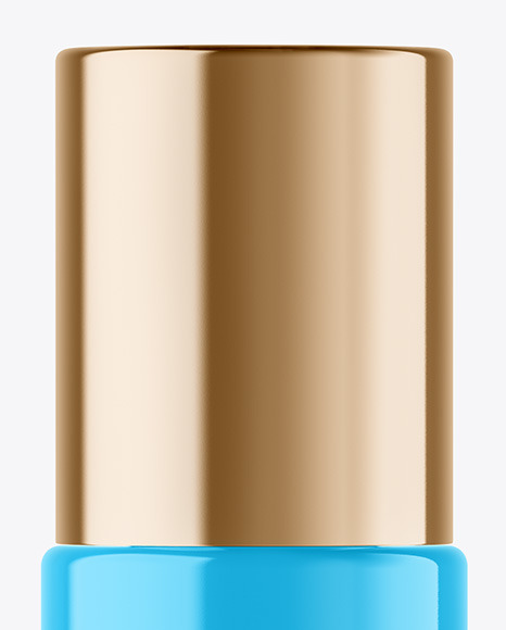 Glossy Cosmetic Bottle with Pump Mockup