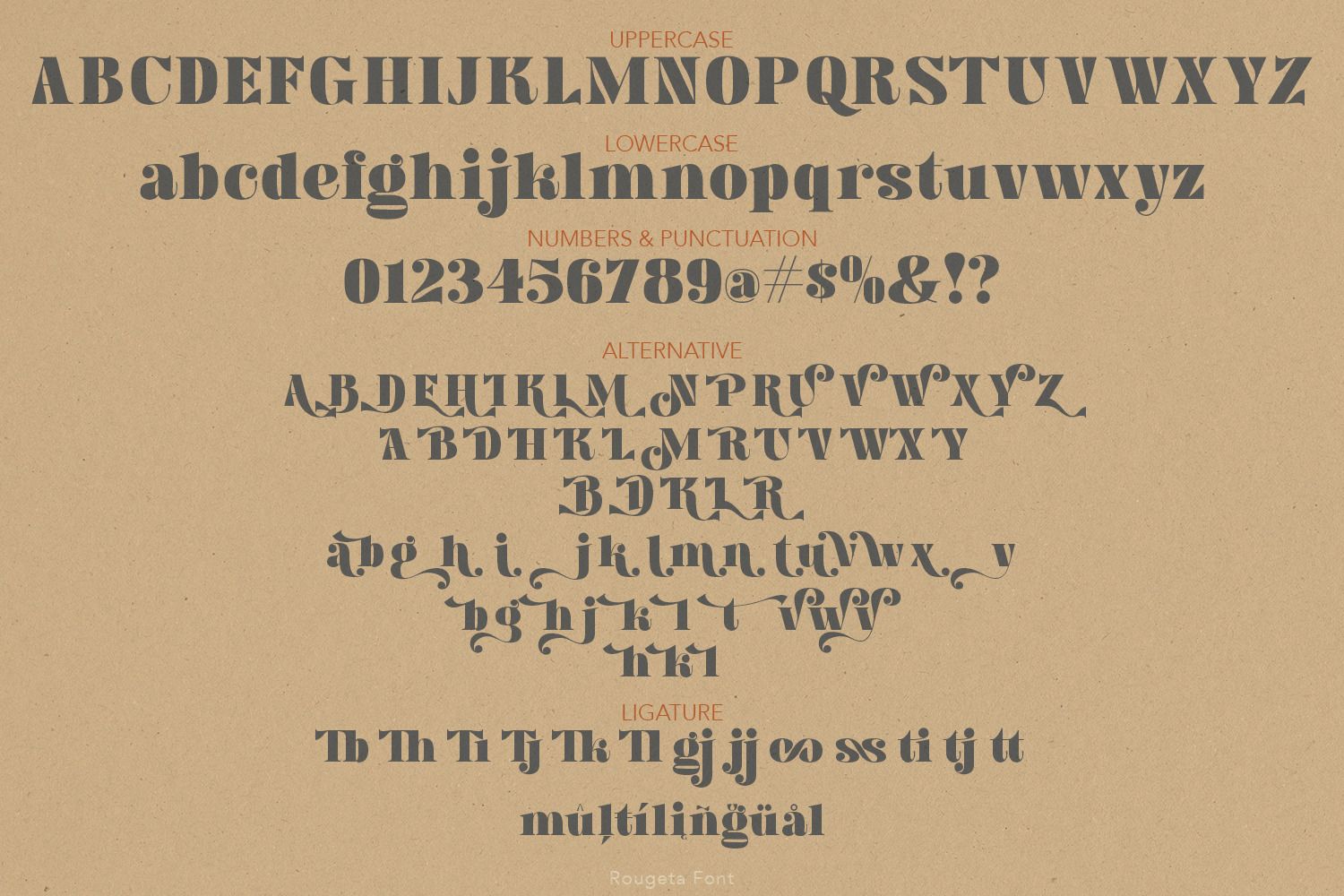 Rougeta Nostalgic Font Rougeta Nostalgic Font