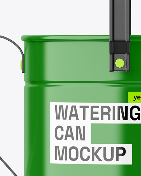 Glossy Watering Can Mockup