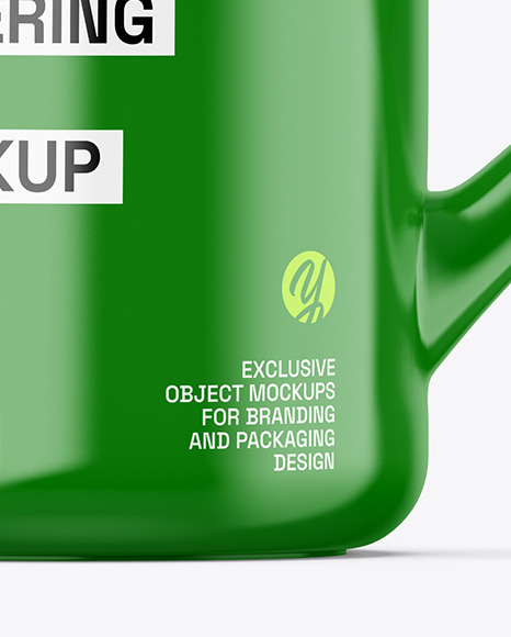 Glossy Watering Can Mockup