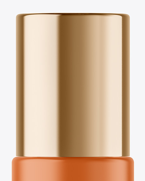 Matte Cosmetic Bottle with Pump Mockup
