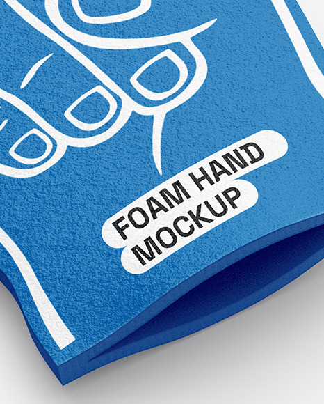 Foam Hand Mockup