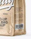 Kraft Paper Food Bag Mockup - Half Side View