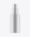 Matte Metallic Cosmetic Spray Bottle Mockup - Front View