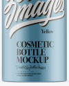 Matte Metallic Cosmetic Spray Bottle Mockup - Front View