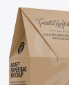 Kraft Box Mockup - Half Side View