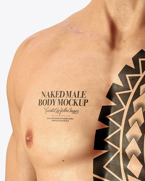 Naked Male Body Mockup