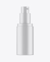 Matte Cosmetic Spray Bottle Mockup - Half Side View